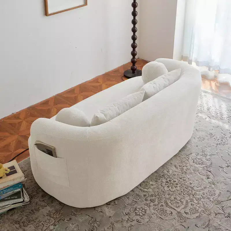 Okak Modern Memory Foam 2-Seater Sofa Couch with Pillows,Chenille Deep Seat Loveseats for Living Room, Bedroom, Apartment