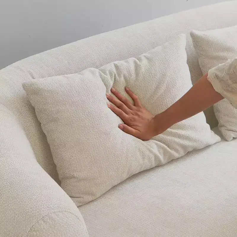Okak Modern Memory Foam 2-Seater Sofa Couch with Pillows,Chenille Deep Seat Loveseats for Living Room, Bedroom, Apartment