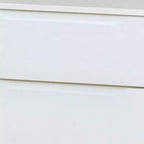 Royal Hampton 2 Drawer Wooden Nightstand with Recessed Drawer Fronts, White