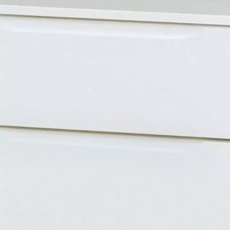 Royal Hampton 2 Drawer Wooden Nightstand with Recessed Drawer Fronts, White
