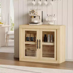 Buffet Sideboard with Storage, Modern Coffee Bar Cabinet with 4 Wood Doors, Kitchen Buffet Table for Dining Room,TV Stand for 50-80 Inch TV