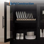 Buffet Sideboard with Storage, Modern Coffee Bar Cabinet with 4 Wood Doors, Kitchen Buffet Table for Dining Room,TV Stand for 50-80 Inch TV