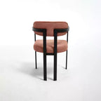 Modern Dining Room Chairs Set of 2, Upholstery Side Arm Chairs with Black Metal Legs for Kitchen, Dining Room, or Living Areas-Panipeachy