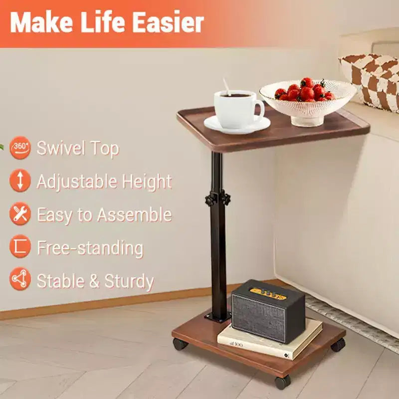 Uniquely designed sofa side table, practical and elegant, perfect for small spaces, living rooms, and home decor.