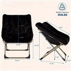 Fauteuil soucoupe confortable, fauteuil d'appoint pliant surdimensionné en fausse fourrure douce, fauteuil de salon paresseux pour enfants, adolescents et adultes, chambre, salon, dortoir, très grand