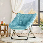 Fauteuil soucoupe confortable, fauteuil d'appoint pliant surdimensionné en fausse fourrure douce, fauteuil de salon paresseux pour enfants, adolescents et adultes, chambre, salon, dortoir, très grand