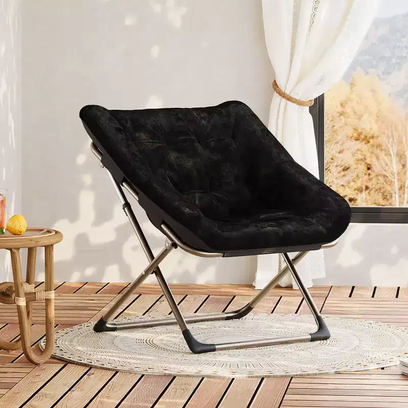Fauteuil soucoupe confortable, fauteuil d'appoint pliant surdimensionné en fausse fourrure douce, fauteuil de salon paresseux pour enfants, adolescents et adultes, chambre, salon, dortoir, très grand