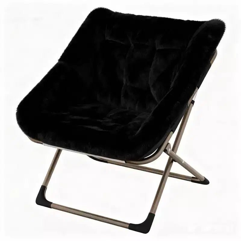 Comfy Saucer Chair, Soft Faux Fur Oversized Folding Accent Chair, Lounge Lazy Chair for Kids Teens Adults, Bedroom, Living Room, Dorm , X-Large