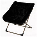 Comfy Saucer Chair, Soft Faux Fur Oversized Folding Accent Chair, Lounge Lazy Chair for Kids Teens Adults, Bedroom, Living Room, Dorm , X-Large