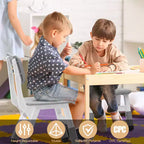 2pcs Adjustable Kids Chair for Children Age 2-8 Family School Home Daycare Use