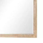 Royal Hampton Dresser Mirror, Beveled Glass, Natural Brown Solid Wood, 36x42