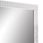 Royal Hampton Dresser Vanity Mirror, High Gloss White Textured Trim