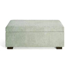 Christopher Knight Home Kalysta Contemporary Rubberwood Upholstered Rectanglar Storage Ottoman