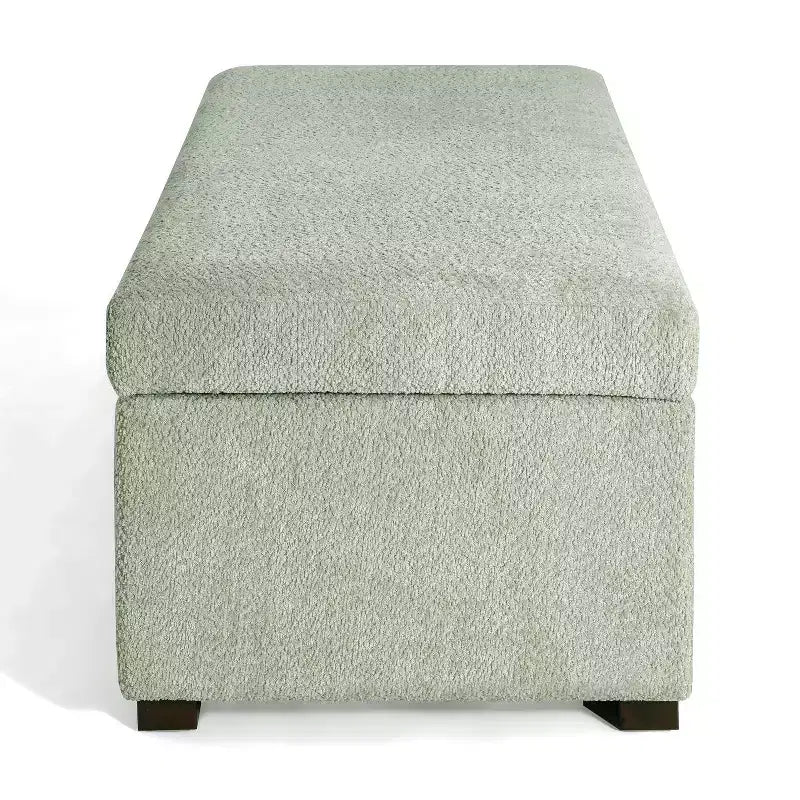 Christopher Knight Home Kalysta Contemporary Rubberwood Upholstered Rectanglar Storage Ottoman
