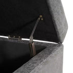 Christopher Knight Home Kalysta Contemporary Rubberwood Upholstered Rectanglar Storage Ottoman