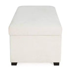Christopher Knight Home Kalysta Contemporary Rubberwood Upholstered Rectanglar Storage Ottoman