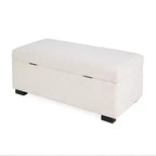 Christopher Knight Home Kalysta Contemporary Rubberwood Upholstered Rectanglar Storage Ottoman