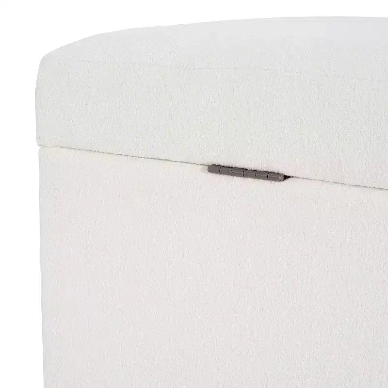 Christopher Knight Home Kalysta Contemporary Rubberwood Upholstered Rectanglar Storage Ottoman