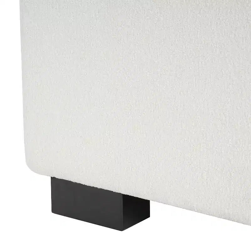 Christopher Knight Home Kalysta Contemporary Rubberwood Upholstered Rectanglar Storage Ottoman