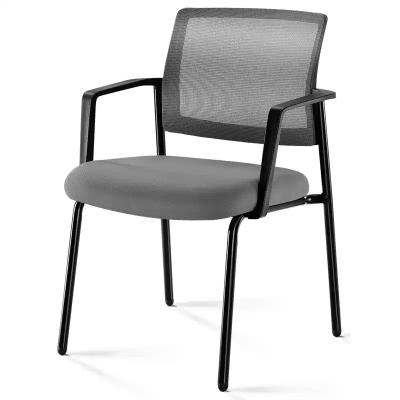 TUYOHW Sedia a Rete Incrociata senza Ruote, Set da 1, Sedia da Ufficio con Supporto Lombare e Gambe in Metallo, Sedia da Gaming per Ufficio