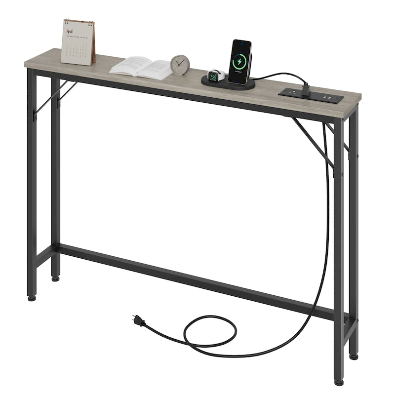 5.9 Tavolo stretto da divano con prese di corrente