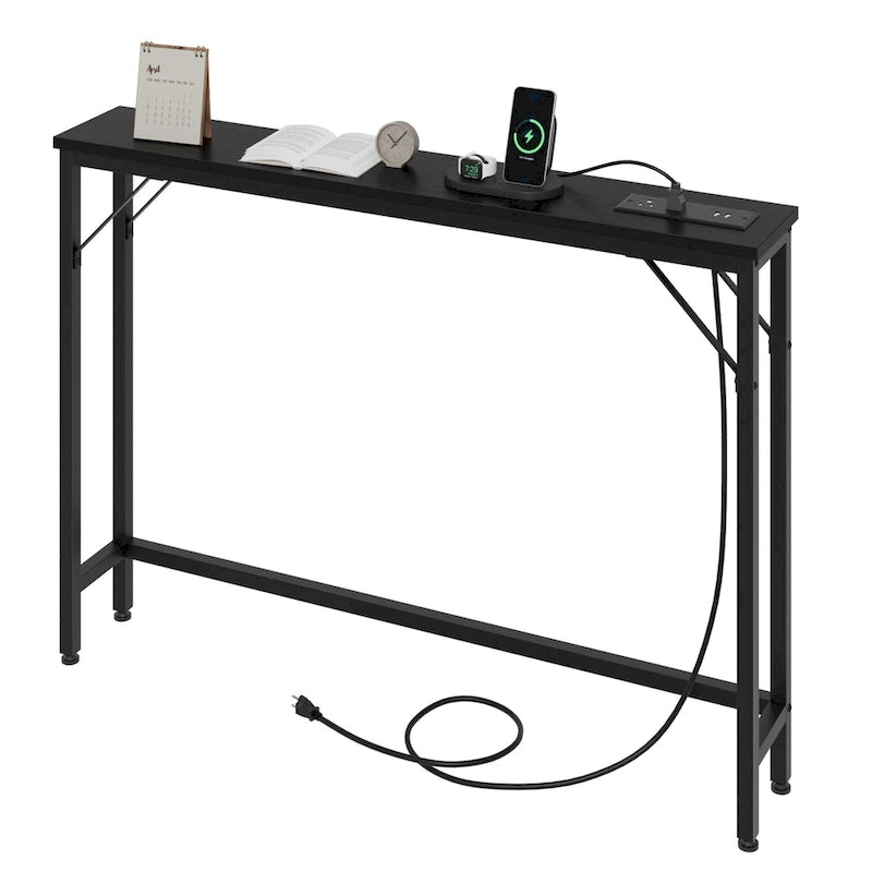 5.9 Tavolo stretto da divano con prese di corrente