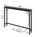 5.9 Tavolo stretto da divano con prese di corrente
