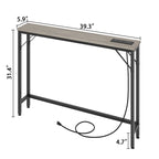 5.9 Tavolo stretto da divano con prese di corrente