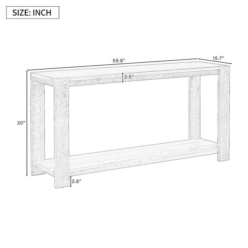 Caratteristiche distintive di una consolle minimalista con ripiano inferiore e quattro gambe, adatta per ingresso, corridoio