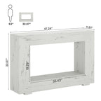 Tavolo Consolle Stretto da 47 Pollici con Contenitore per Ingresso Soggiorno - 47,24 L x 29,1 H x 11,81 P