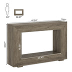 Tavolo Consolle Stretto da 47 Pollici con Contenitore per Ingresso Soggiorno - 47,24 L x 29,1 H x 11,81 P
