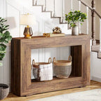Tavolo Consolle Stretto da 47 Pollici con Contenitore per Ingresso Soggiorno - 47,24 L x 29,1 H x 11,81 P