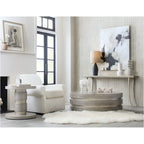 Consolle in metallo con piano in marmo Hooker Furniture 628-85669-00 Sabre 14" di larghezza