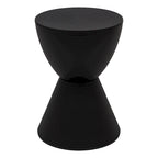 Boyd Round Side Table Ribbed Design Base Accent End Table with Removable Lid for Living Room & Bedroom