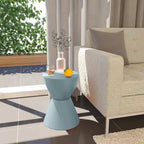 Boyd Round Side Table Ribbed Design Base Accent End Table with Removable Lid for Living Room & Bedroom