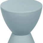 Boyd Round Side Table Ribbed Design Base Accent End Table with Removable Lid for Living Room & Bedroom