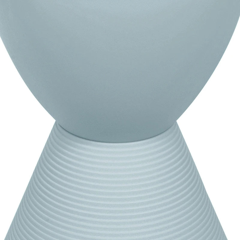 Boyd Round Side Table Ribbed Design Base Accent End Table with Removable Lid for Living Room & Bedroom