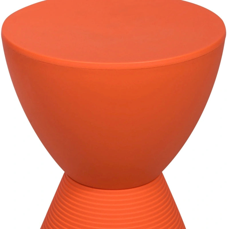 Boyd Round Side Table Ribbed Design Base Accent End Table with Removable Lid for Living Room & Bedroom