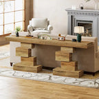 Tavolo consolle industriale in legno da 42 pollici per l'ingresso del soggiorno - 11,8P x 42,5L x 31,5A