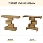 Tavolo consolle industriale in legno da 42 pollici per l'ingresso del soggiorno - 11,8P x 42,5L x 31,5A