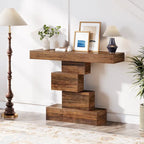 Tavolo consolle industriale in legno da 42 pollici per l'ingresso del soggiorno - 11,8P x 42,5L x 31,5A