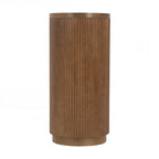 Versatile Slim Console Table with Open Shelf and Stylish Wood Grain for Living Room
