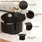 Tavolino da caffè in MDF da 30,5" con cassetto e base a doghe