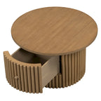 Tavolino da caffè in MDF da 30,5" con cassetto e base a doghe