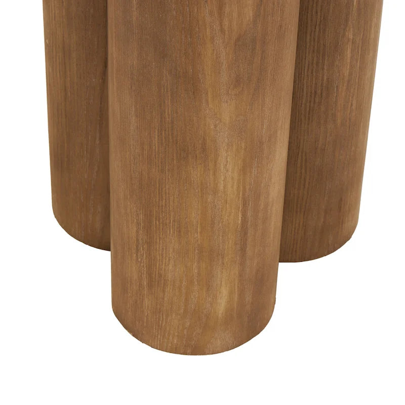Wood Handmade Console Table with Pillar Legs - Brown - Roche River Decor