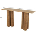 Wood Handmade Console Table with Pillar Legs - Brown - Roche River Decor