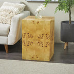 Tavolino quadrato con venature del legno - Marrone - Roche River Decor