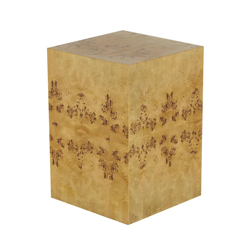 Tavolino quadrato con venature del legno - Marrone - Roche River Decor
