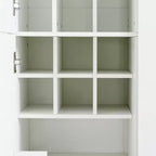 Whisen 71''H Freestanding Kitchen Storage Pantry, Large Dining Storage Cabinet Cupboard Sideboards With 6 Doors, Adjustable Shelves