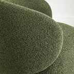 Spruce&Spring Upholstered Swivel Accent Barrel Chair with Wood Base